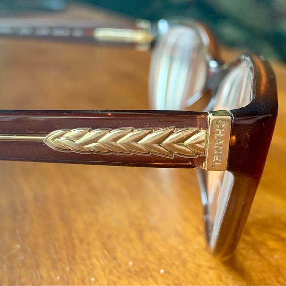 🦉{Chanel} Amber Wheat Prescription Frames 🌾 - Picture 3 of 5